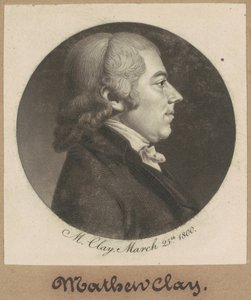 Matthew Clay by Charles B. J. Févret de Saint Mémin