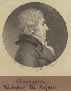 Nicholas de Peyster, Jr. by Charles B. J. Févret de Saint Mémin
