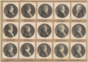 Saint-Mémin Collection of Portraits, Group 41 by Charles B. J. Févret de Saint Mémin