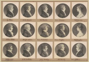 Saint-Mémin Collection of Portraits, Group 42 by Charles B. J. Févret de Saint Mémin