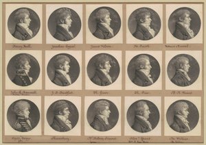 Saint-Mémin Collection of Portraits, Group 46 by Charles B. J. Févret de Saint Mémin