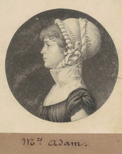 Sarah Eve Adams by Charles B. J. Févret de Saint Mémin