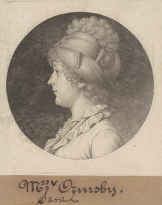Sarah Mahon Ormsby by Charles B. J. Févret de Saint Mémin