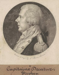 Stephen Decatur, Sr. by Charles B. J. Févret de Saint Mémin