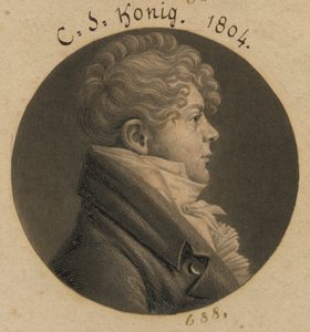 Christian Simon Konig by Charles Balthazar Julien Févret de Saint-Mémin