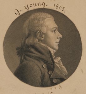 George Young by Charles Balthazar Julien Févret de Saint-Mémin