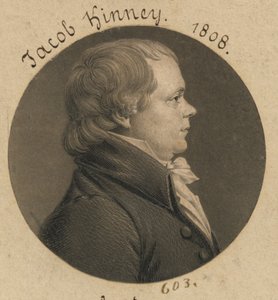 Jacob Kinney by Charles Balthazar Julien Févret de Saint-Mémin