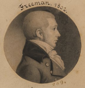 Possibly James Freeman by Charles Balthazar Julien Févret de Saint-Mémin