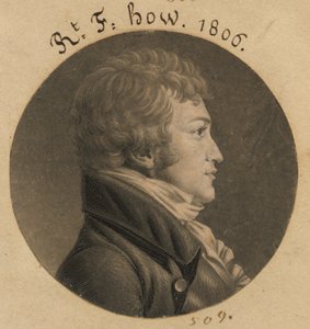 Robert F. How by Charles Balthazar Julien Févret de Saint-Mémin