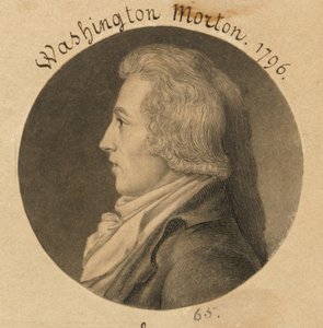 Washington Morton by Charles Balthazar Julien Févret de Saint-Mémin