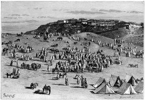 Boghari Village and Market by Charles Barbant