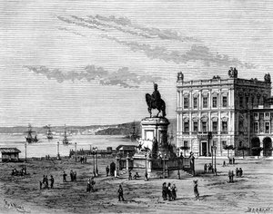 Commerce Square, Lisbon, Portugal by Charles Barbant