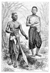 Siamese youths, 1895