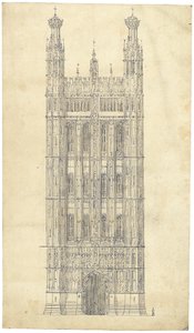 Drawing for the Houses of Parliament, c.1836-40