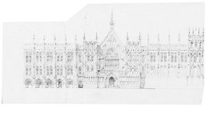 Drawing for the Houses of Parliament, c.1836-40