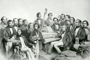 The Musical Union, Published by Hanhart, 1851 by Charles Baugniet