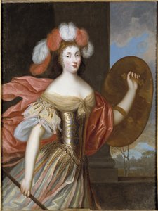 Portrait of Olympia Mancini, Comtess of Soissons as Athena by Charles Beaubrun