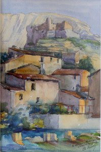 Chateau de Petrarque - Vaucluse by Charles Bernier