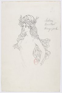 Holmès - The Black Mountain - Costume Designs by Charles Bianchini - 03(b). Ledieu, Bouillard, Reingspach, (Ladies