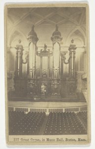 Great Organ, in Music Hall, Boston, Mass