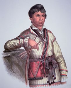 Mistippee, son of Yoholo-Micco, chief of the Creek People, from painting of 1826 by Charles Bird (after) King