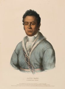 David Vann, a Cherokee Chief, from History of the Indian Tribes of North America by Charles Bird King