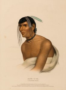 Jack-O-Pa, a Chippewa Chief, from History of the Indian Tribes of North America by Charles Bird King