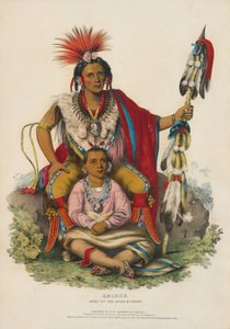 Keokuk - Chief of the Sacs and Foxes by Charles Bird King