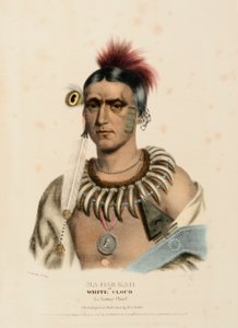 Ma-Has-Kah, from History of the Indian Tribes of North America by Charles Bird King