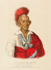 MA-KA-TAI-ME-SHE-KIA-KIAH, from History of the Indian Tribes of North America by Charles Bird King