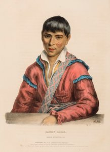 PADDY-CARR. CREEK INTERPRETER, from History of the Indian Tribes of North America by Charles Bird King