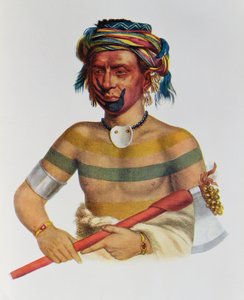 Shau-Hau-Napo-Tinia, an Iowa Chief, 1837, illustration from 
