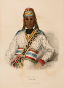 Yoholo-Micco, a Creek Chief, from History of the Indian Tribes of North America by Charles Bird King