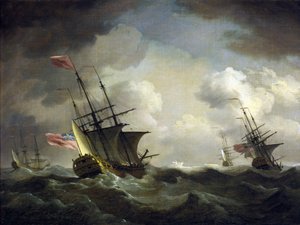 British squadron caught in the wind