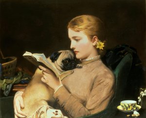 Blond and Brunette by Charles Burton Barber