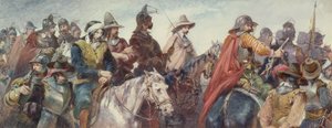 Cavalry escorting prisoners