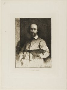 Portrait of Daubigny by Charles Chaplin