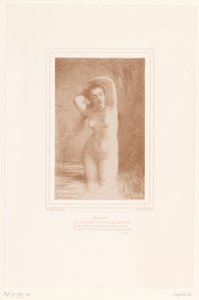 Water Nymph Salmacis Tying Her Hair by Charles Chaplin