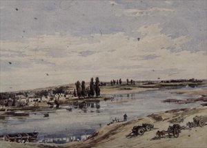 View of Amboise by Charles Claude Pyne