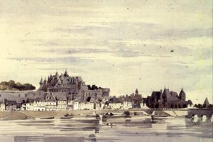View of Amboise, France by Charles Claude Pyne