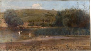 The Yarra, Heidelberg by Charles Edward Conder