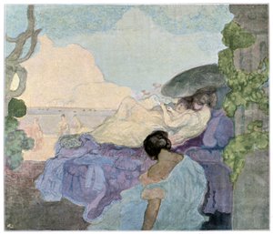 Women Relaxing by the Sea, 1898