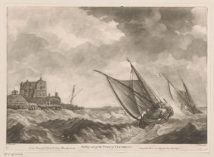 Sailboats Departing from the Port of Vlissingen by Charles Corbutt