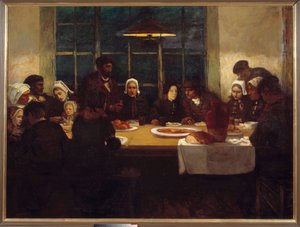 The Farewell Meal in the Land of the Sea by Charles Cottet