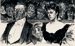 At The Theatre by Charles Dana Gibson