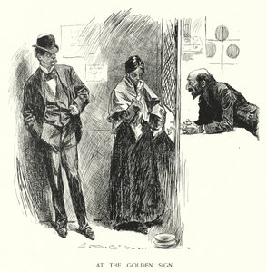 At the Golden Sign by Charles Dana Gibson