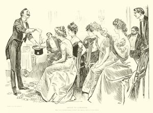 Illustration for The Social Ladder by Charles Dana Gibson