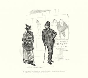 The Actor: I say, Jane, what is the difference between a bill-board and a board-bill? Actor