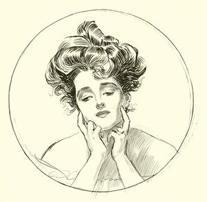 The Beautiful Widow by Charles Dana Gibson