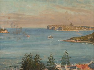 Looking Towards Sydney Heads from the North of the City by Charles David Jones Bryant
